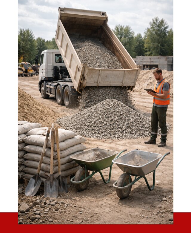 Доставка нерудных материалов в Алексине от 1319 руб. | ПРОНЕРУДЛкс