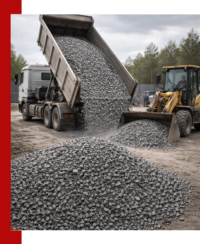 Доставка и продажа щебня гранитного в Алексине