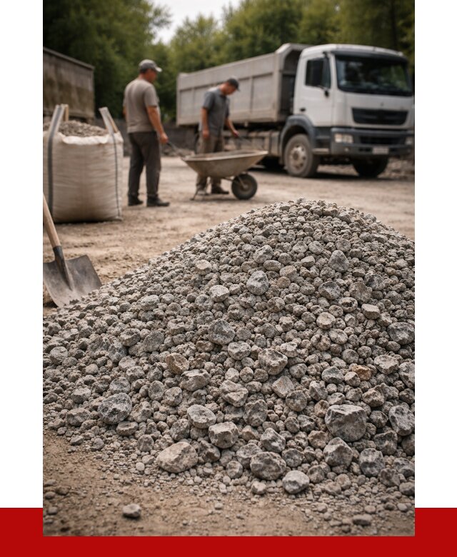 Гранитный щебень фракция 20-40 в Алексине от 3516 руб. ПРОНЕРУДЛкс