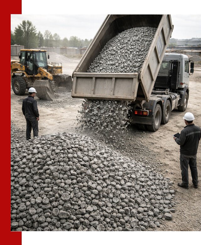 Доставка гранитного щебня фракции 20-40 в Алексине