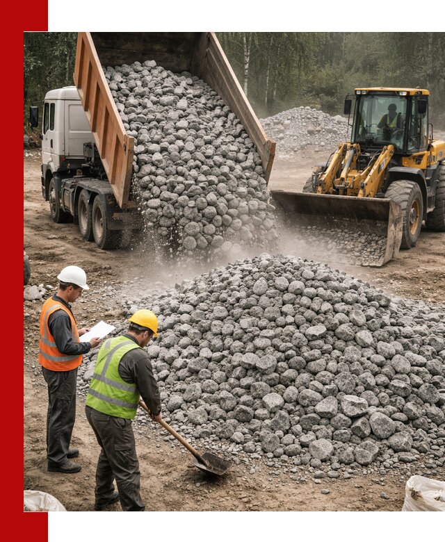 Гранитный щебень фракция 70-150 доставка в Алексине