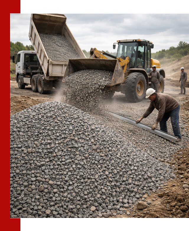 Гравийный щебень фракция 5-20 с доставкой в Алексине