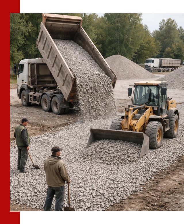 Купить гравийный щебень фракция 20-40 в Алексине с доставкой