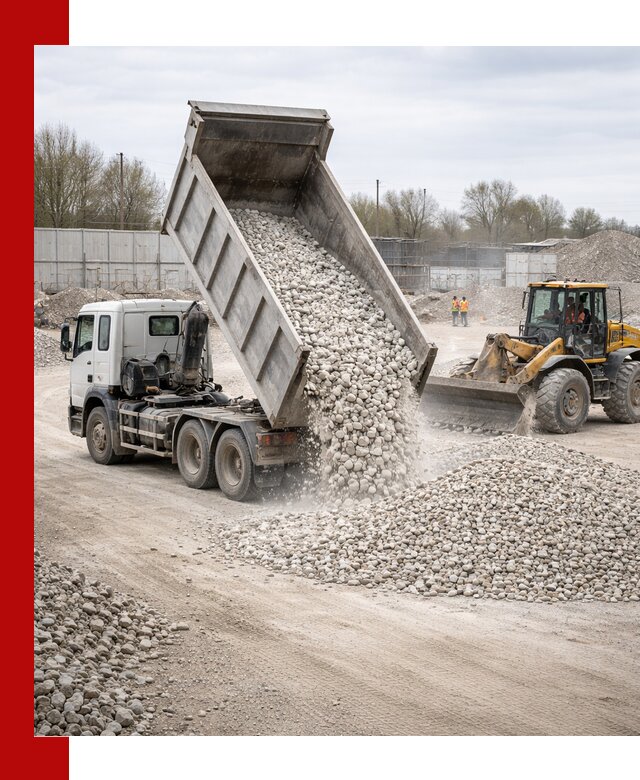 Доставка и продажа известнякового щебня в Алексине
