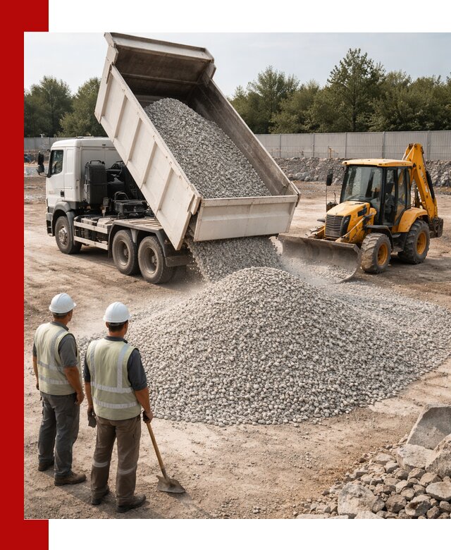 Купить известняковый щебень фракции 5–10 мм с доставкой в Алексине