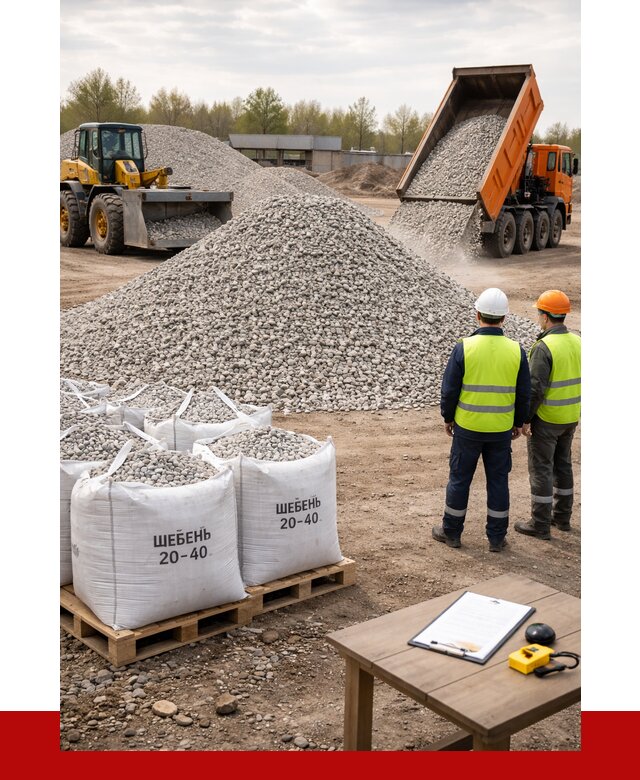 Известняковый щебень 20-40 в Алексине от 2307 р. ПРОНЕРУДЛкс