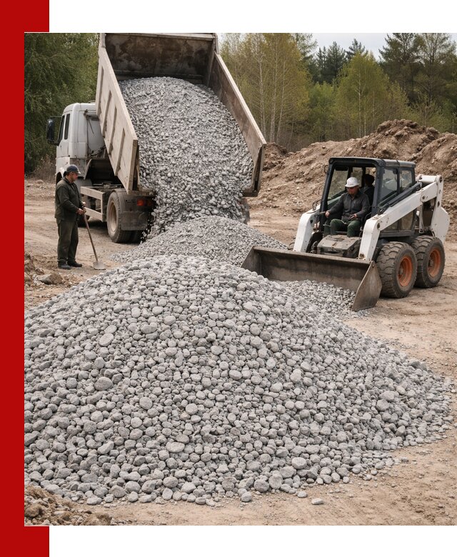 Доставка доломитового щебня в Алексине напрямую от карьера