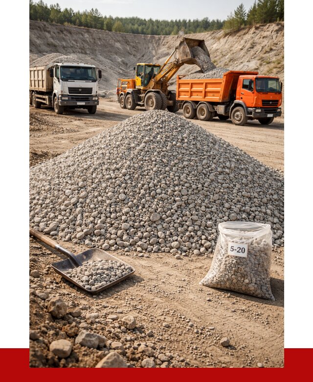 Доломитовый щебень фр. 5-20 в Алексине от 4615 р. | ПРОНЕРУДЛкс