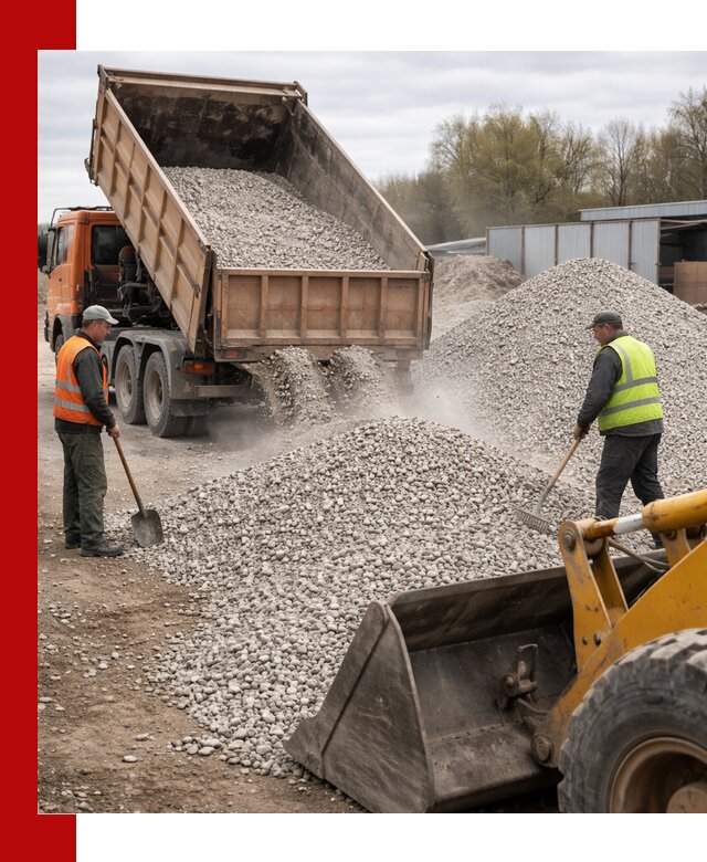 Доломитовый щебень фракции 5-20 с доставкой в Алексине