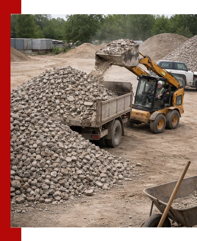 Доставка вторичного щебня в Алексине для строительных работ
