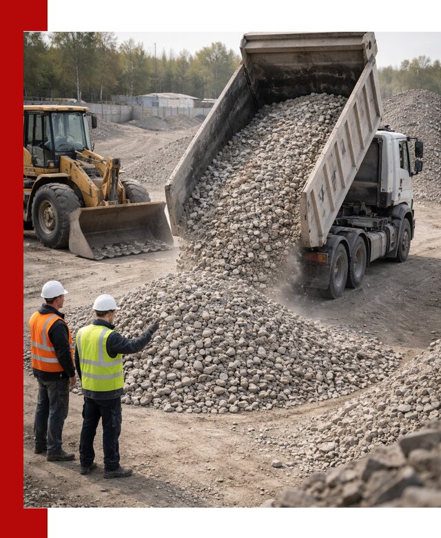 Вторичный щебень фракция 40–70 доставка в Алексине