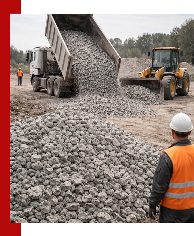 Доставка бетонного щебня фракции 20-40 в Алексине