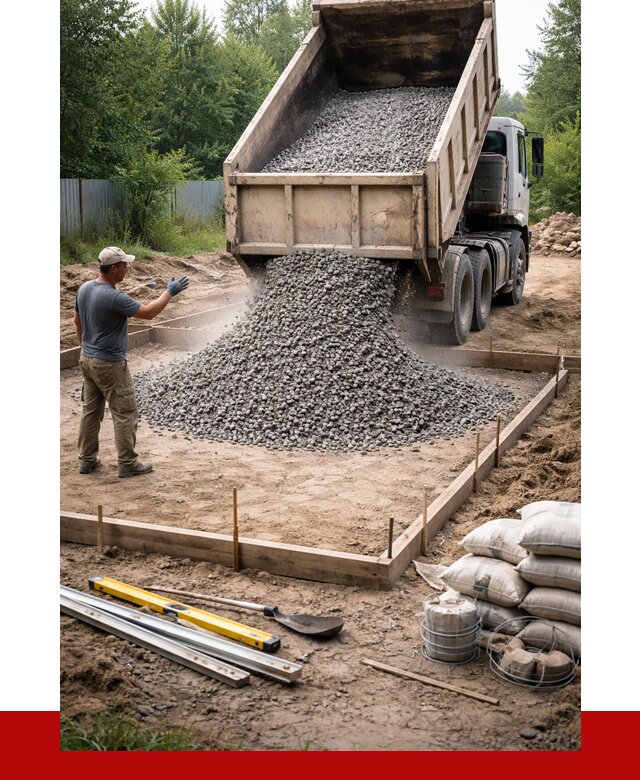 Купить щебень для фундамента в Алексине от 4945 р. | ПРОНЕРУДЛкс