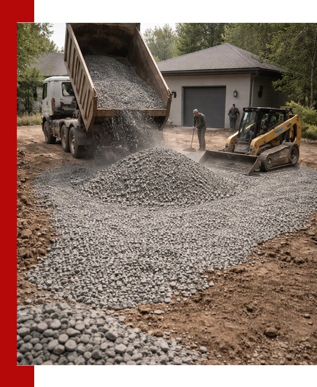 Щебень для парковки в Алексине: доставка и укладка качественного материала
