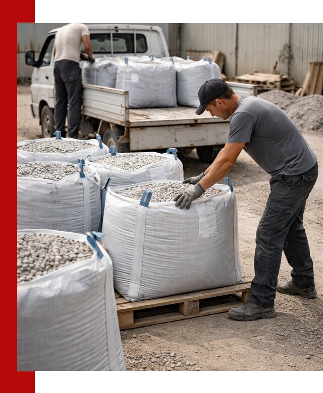 Доставка щебня в мешках по выгодным ценам в Алексине