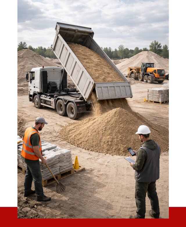 Карьерный песок с доставкой в Алексине от 3956 р. ПРОНЕРУДЛкс