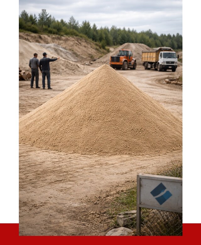 Карьерный песок навалом в Алексине от 1978 р. | ПРОНЕРУДЛкс