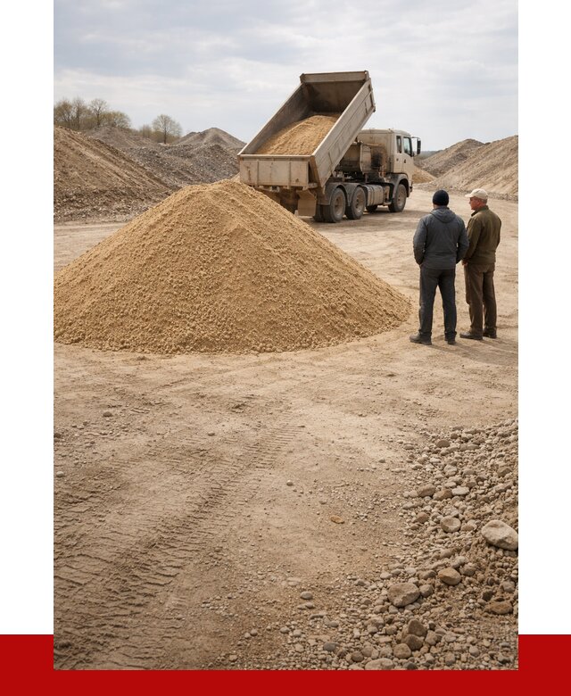 Карьерный песок крупнозернистый в Алексине от 9340 р | ПРОНЕРУДЛкс