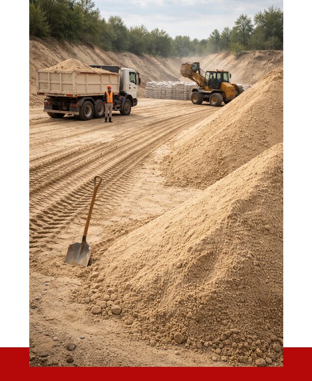 Карьерный песок мелкозернистый в Алексине от 9889 р. | ПРОНЕРУДЛкс