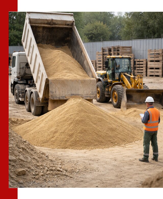 Доставка карьерного мелкозернистого песка в Алексине