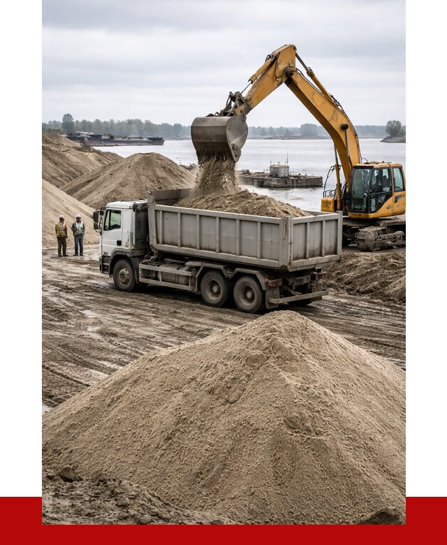 Купить речной песок навалом в Алексине от 1978 р., ПРОНЕРУДЛкс