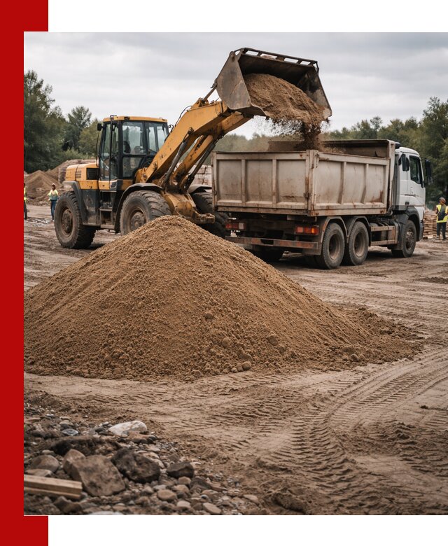 Доставка речного песка навалом в Алексине быстро и выгодно