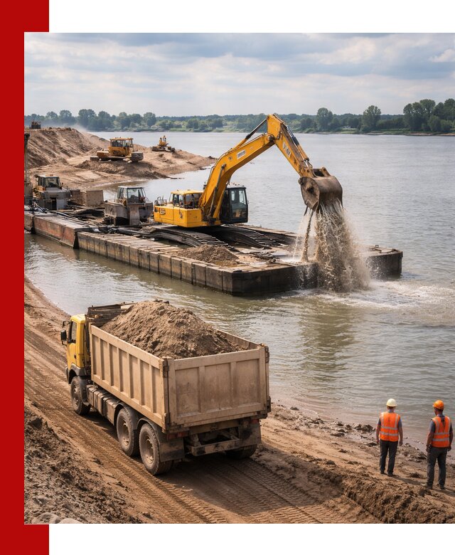 Намывной песок с доставкой в Алексине оптом и в розницу