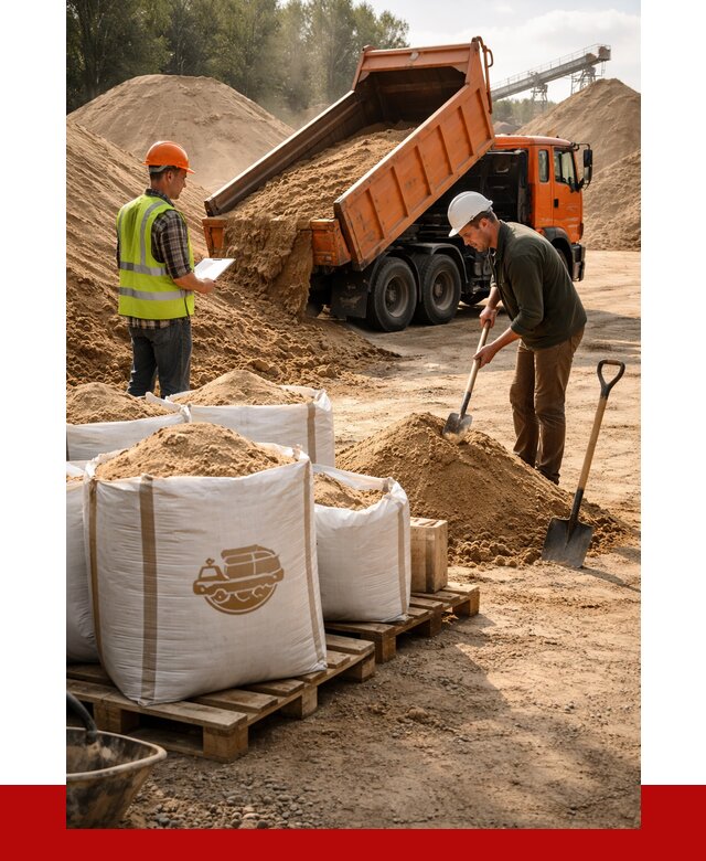 Строительный песок в Алексине от 2417 р. с доставкой, ПРОНЕРУДЛкс