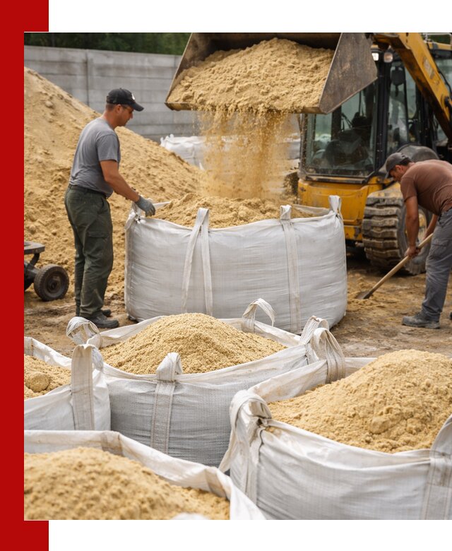 Поставка качественного песка для кладки в Алексине