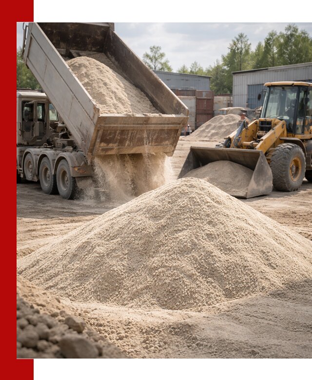 Кварцевый песок с доставкой в Алексине для строительных работ