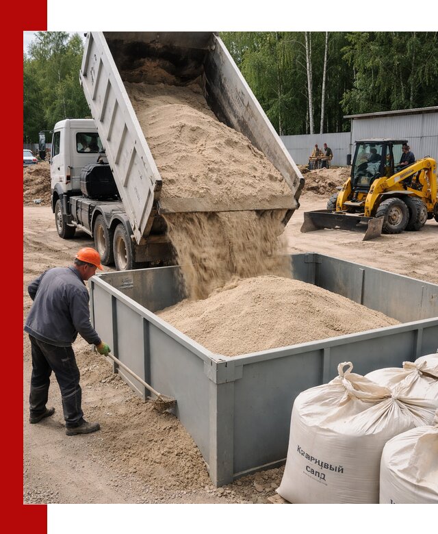 Кварцевый песок для фильтра в Алексине — доставка и качество