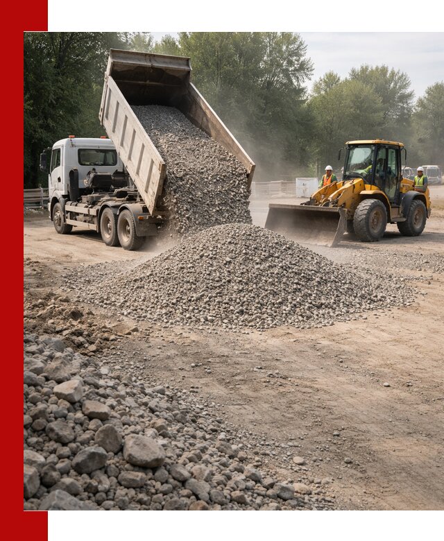 Гравий фракция 5–20 доставка в Алексине оптом и в розницу
