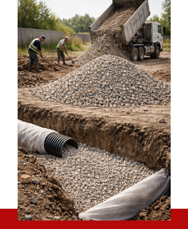 Гравий для дренажа в Алексине от 2417 р., доставка ПРОНЕРУДЛкс