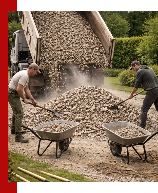 Доставка и продажа декоративной гальки в Алексине