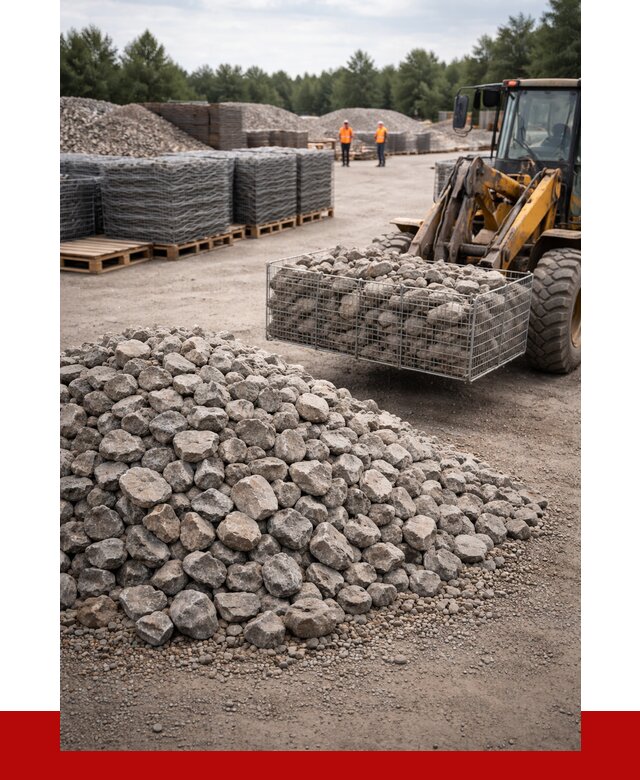 Камень для габионов фракция 70-150 в Алексине от 4615 р. | ПРОНЕРУДЛкс