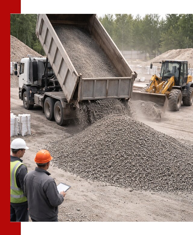 Доставка и продажа гранитного отсева 0-10 в Алексине