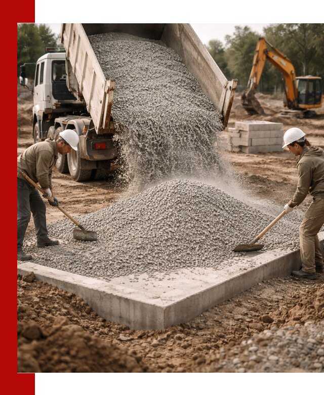 Доставка и продажа отсева для бетона в Алексине