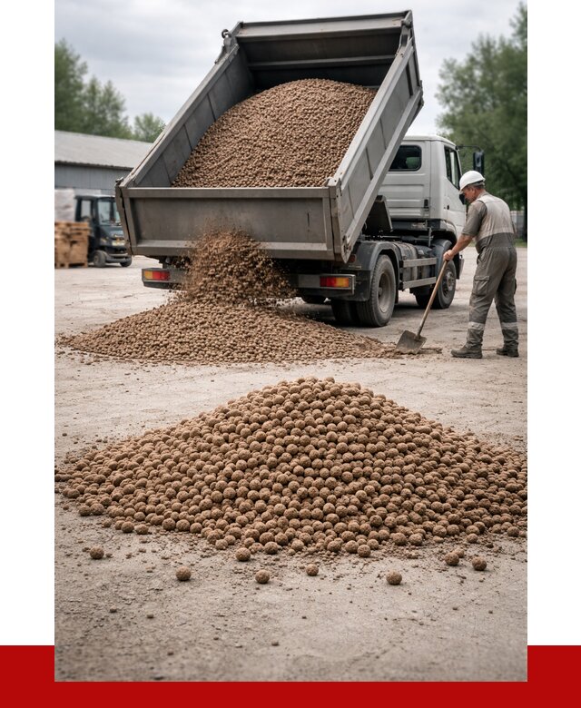 Керамзит с доставкой в Алексине от 4615 р. за м3 | ПРОНЕРУДЛкс