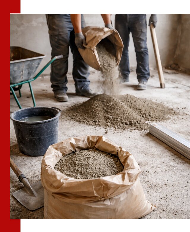 Доставка сухой смеси для стяжки в Алексине