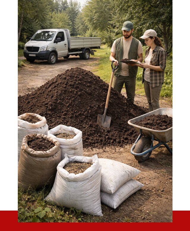 Купить грунт с доставкой в Алексине от 4945 р. за м3 | ПРОНЕРУДЛкс