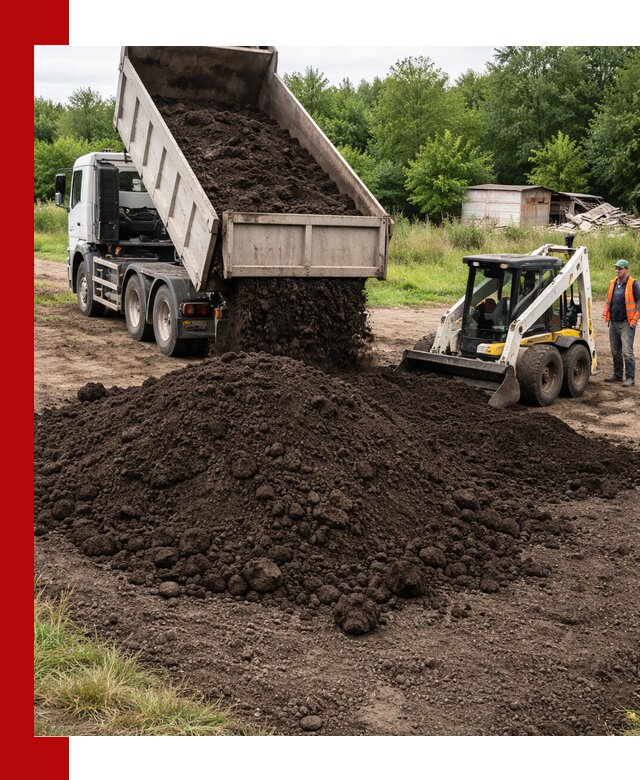 Поставка плодородной земли с доставкой самосвалом в Алексине