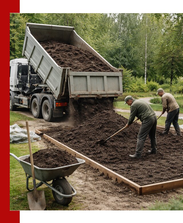 Доставка грунта для озеленения и благоустройства в Алексине