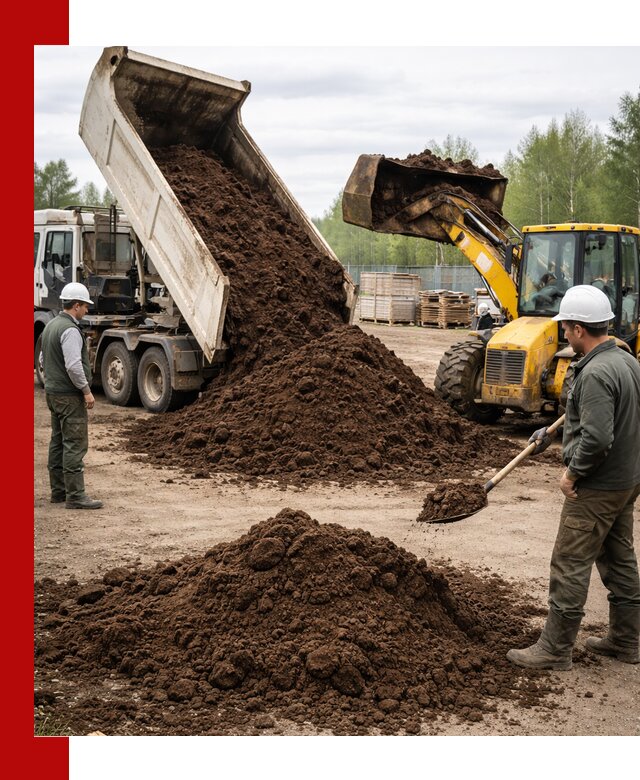 Доставка торфа оптом и в мешках в Алексине