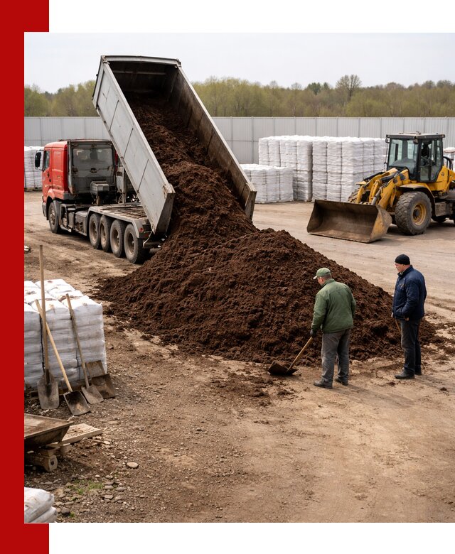 Доставка торфяных смесей оптом и в розницу в Алексине