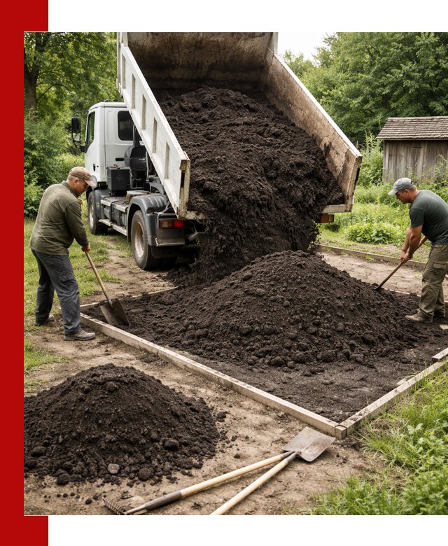 Купить чистый чернозем для огорода с доставкой в Алексине