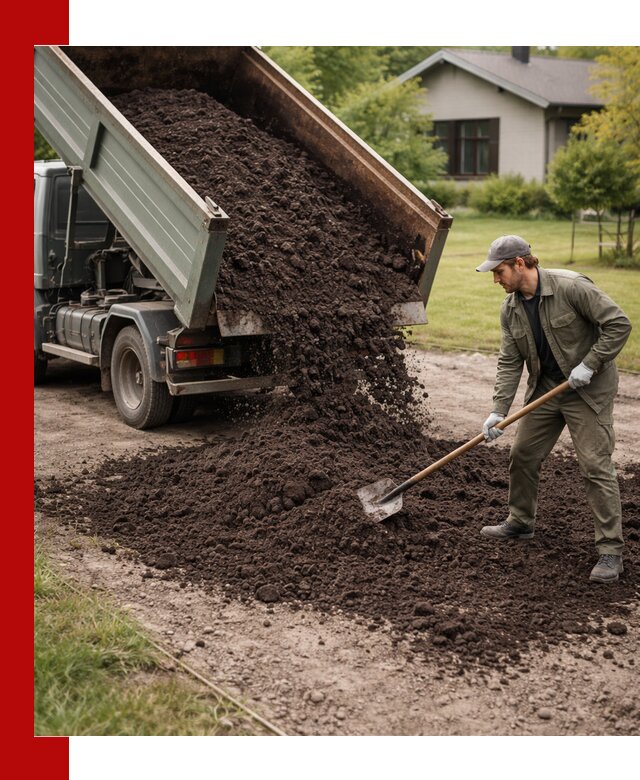 Чернозем для газона с доставкой в Алексине быстро и качественно