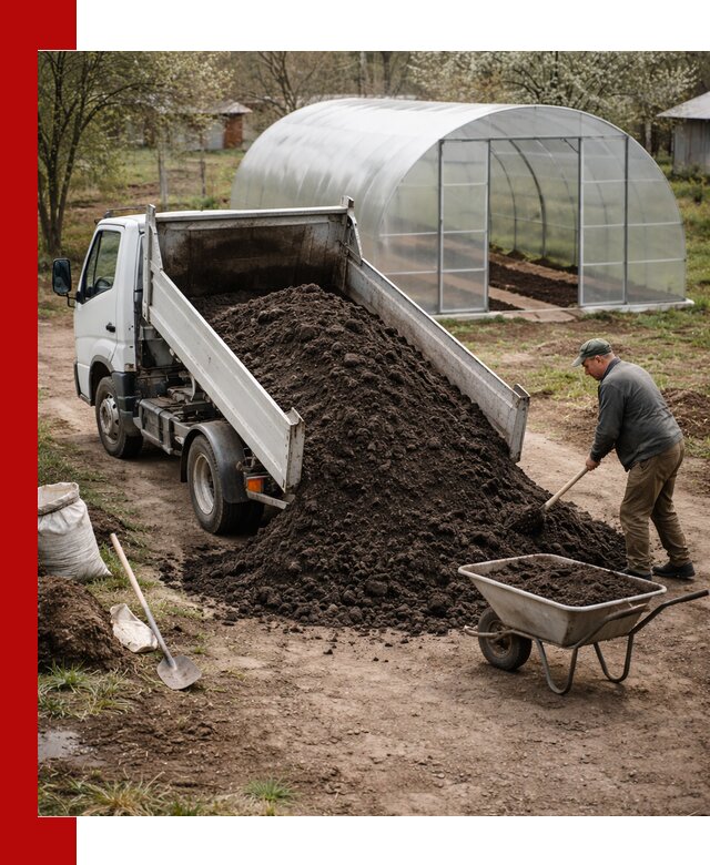 Чернозем для теплицы с доставкой в Алексине