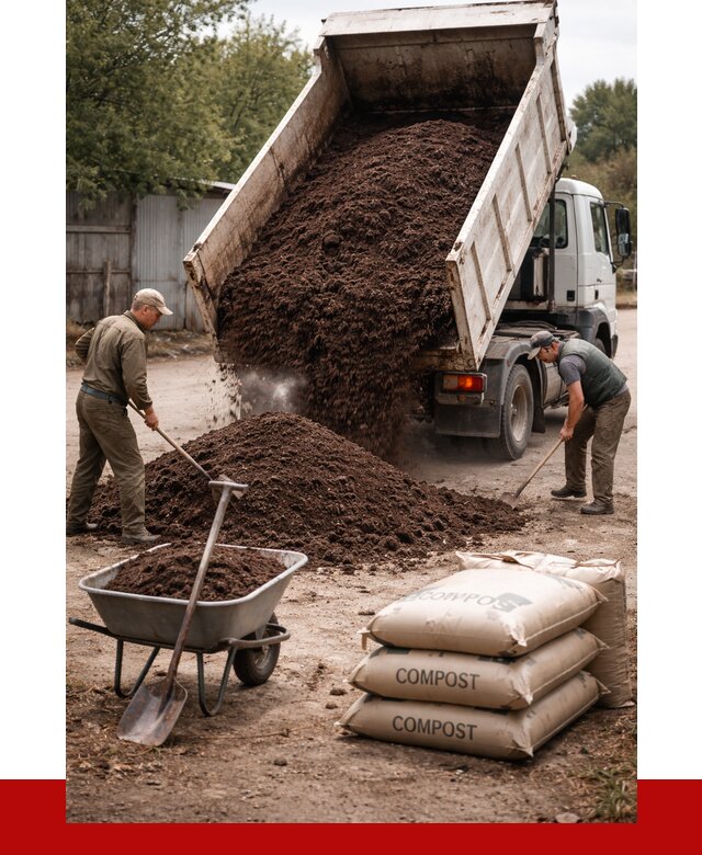 Купить компост в Алексине от 4615 р. за куб с доставкой | ПРОНЕРУДЛкс