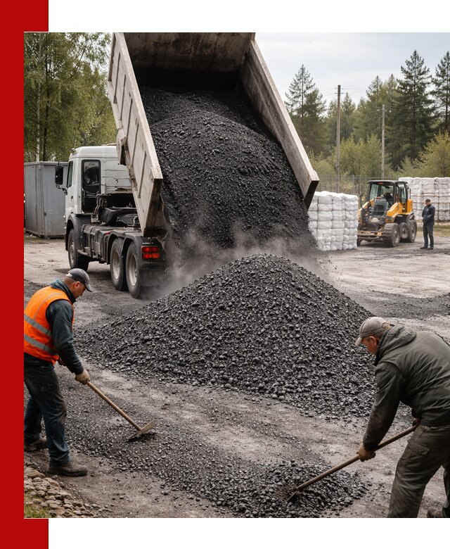 Доставка и продажа асфальтного гранулята в Алексине