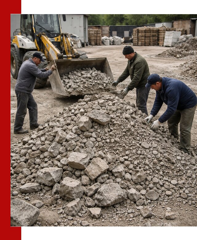 Демонтаж и вывоз бой бетона в Алексине